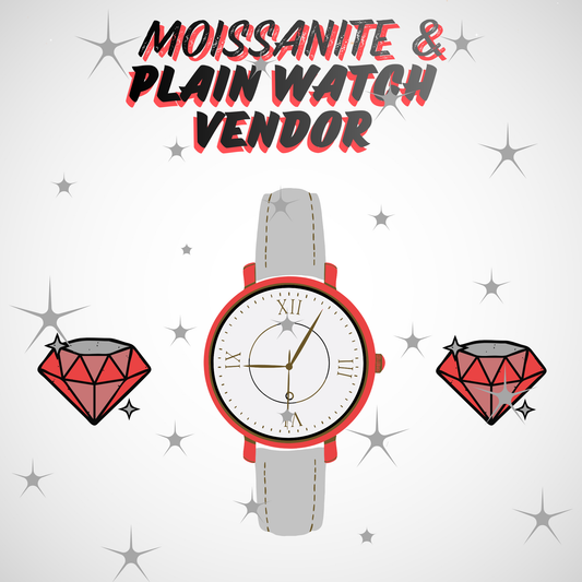 Moissanite & Plain Watch Vendor